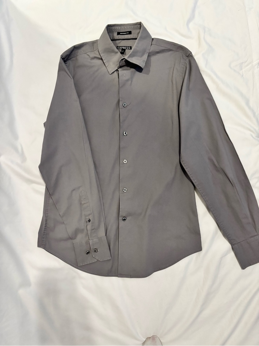 Express Men's Gray Dress Shirt